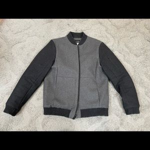 Calvin Klein - Dark and Light Grey wool Baseball Jacket